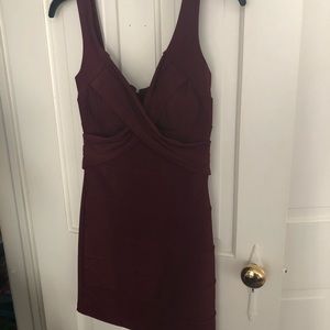 Burgundy dress